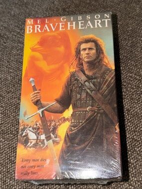 BRAVEHEART Mel Gibson VHS Movie New in pkg. Rated R